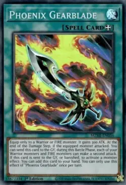 Yugioh! LP Phoenix Gearblade - MZMI-EN036 - Super Rare - 1st Edition Lightly Pla - Image 1
