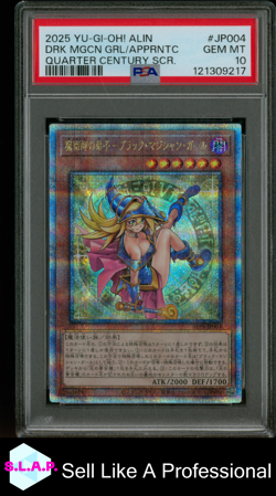 DRK MGCN GRL/APPRNTC QUARTER CENTURY YUGIOH ALLIANCE INSIGHT 2025 JP004 PSA 10 - Image 1