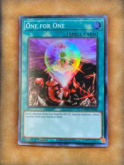 Yugioh One for One AMDE-EN040 Super Rare 1st Ed NM - Image 1
