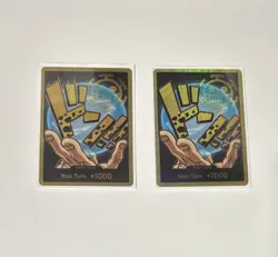2x Gold DON law PRB01 ENG ONE PIECE TCG - Image 1