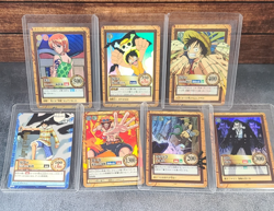2000/2001 One Piece Carddass Hyper Battle Lot (Luffy, Nami, +) Holo + Gold Stamp - Image 1