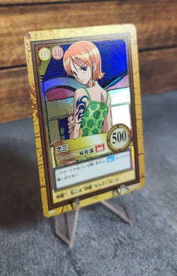 2000/2001 One Piece Carddass Hyper Battle Lot (Luffy, Nami, +) Holo + Gold Stamp - Image 3