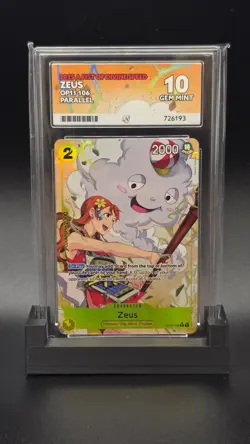 One Piece TCG Zeus (Alternate Art) OP11-106 A Fist of Divine Speed Foil - ACE 10 - Image 1