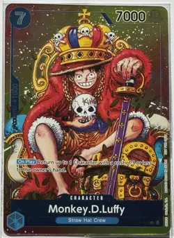 Monkey D. Luffy P-043 One Piece Convention EXCLUSIVE FOIL ENGLISH RARE Low Pop - Image 2