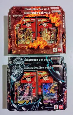 One Piece TCG Illustration Box Vol 5 & Vol 6 English 4 x Box LOT OP-13 PRB-02 - Image 3