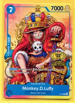 Monkey.D.Luffy (2nd Anniversary Stamped Promo) P-043 - One Piece TCG - English - Image 1