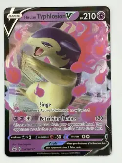 Hisuian Typhlosion V SWSH237 Black Star Promo Ultra Holo Pokemon Card TCG - NM - Image 1