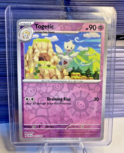 Togetic #71/191 SV Surging Sparks 2024 Reverse Holo Common Pokemon TCG Card - Image 1