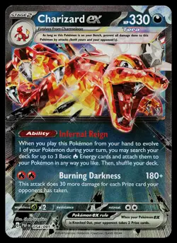 Pokemon Card - Charizard ex Paldean Fates 054/091 Holo - Image 1