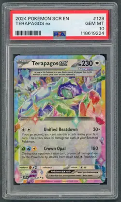 Pokemon Cards - PSA 10 Terapagos Ex 128/142 - Stellar Crown - GEM MT - PSA10 - Image 1