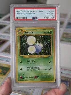 PSA 10 Jumpluff 189 Neo Genesis Japanese Pokemon Card TCG GEM MINT - Image 1
