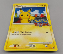 Pikachu Card 7/16 Holo Pokemon Rumble 2009 TCG Very Nice *READ* - Image 3