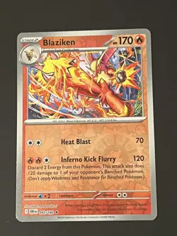 Pokemon Card 042/182 Blaziken Reverse Holo Rare Destined Rivals - Image 1