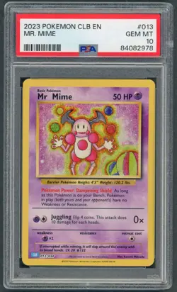 Pokemon Cards - PSA 10 Mr.Mime 013/034 - Classic Collection - GEM MT - PSA10 - Image 1
