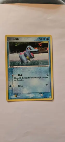 Pokemon TCG Totodile EX Hidden Legends 79/101 Holo Card - Image 1