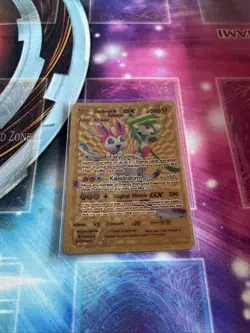 Pokemon Gardevoir & Sylveon GX 260HP Gold 💥Foil Fan Art Card 120/234 - Image 2