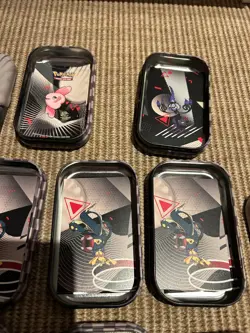 Pokemon TCG - Empty Black And White Tins - Set Of 8 - Includes Card And Stickers - Image 4
