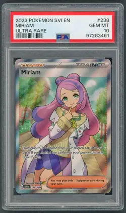 Pokemon Cards - PSA 10 Miriam 238/198 - Scarlet & Violet UR - GEM MT - PSA10 - Image 1