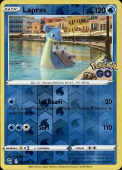 Lapras : Rev Holo : Pokemon GO : Pokemon Trading Card Game - 023/078 - Image 1