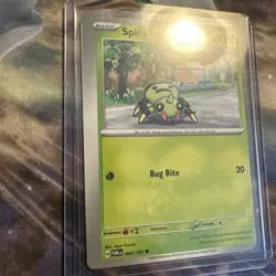 Pokemon TCG *ERROR Miss Cut Card* Spinarak 004/167 NM Twilight Masquerade - Image 4