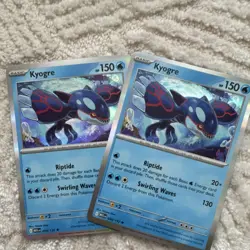 Pokemon Kyogre 034/132 Holo TCG Card Lot 2 - Image 1