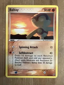 Baltoy 53/107 Common Pokemon EX Deoxys VLP 2005 TCG Card Era - Image 1