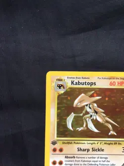 Pokemon Cards: 1st Edition Fossil Rare Holo: Kabutops 9/62 - Image 3