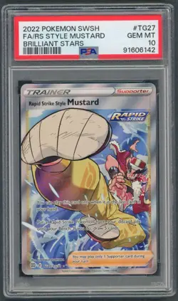 Pokemon Cards - PSA 10 Style Msutard TG27/TG30 - Brilliant Stars - GEM MT PSA10 - Image 1