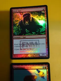 Flametongue Kavu & Kird Ape FNM dci foil promo Magic the Gathering 2 Card. - Image 4
