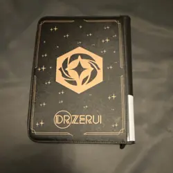 DRZERUI 9-Pocket Black Gold Collectible Card Binder Album with Plastic Pages - Image 2