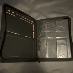 DRZERUI 9-Pocket Black Gold Collectible Card Binder Album with Plastic Pages - Image 3