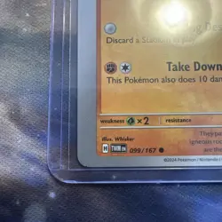 Pokemon TCG *Error Miscut Card* Hisuian Growlithe 099/167 NM Twilight Masquerade - Image 5