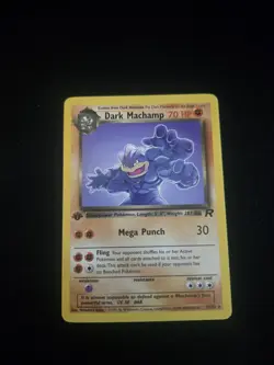 Dark Machamp 1st Edition Non-Holo Card 27/82 Near Mint Condition - Image 1