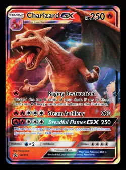 Charizard GX SM195 Holo Black Star Promo Pokemon Card - Image 1