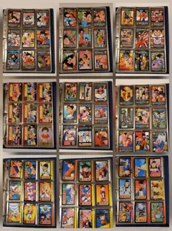 HUGE LOT x227 vintage 90's Bandai Dragon Ball Z cards unsorted some V. rare Kira - Image 1