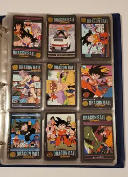 HUGE LOT x227 vintage 90's Bandai Dragon Ball Z cards unsorted some V. rare Kira - Image 2