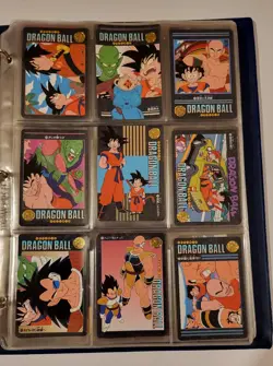 HUGE LOT x227 vintage 90's Bandai Dragon Ball Z cards unsorted some V. rare Kira - Image 3