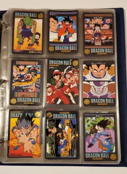 HUGE LOT x227 vintage 90's Bandai Dragon Ball Z cards unsorted some V. rare Kira - Image 4
