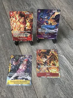 One Piece Illustration Box Vol 5 And 6 Promo Cards Ace Sabo Law Rosinante Tcg - Image 1
