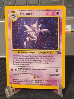 Pokemon TCG Haunter Fossil Holo Card 6/62 Unlimited Rare, Near Mint Condition - Image 1