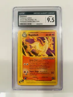 CGC 9.5 Rapidash Black Star Promo 51 Pokemon Center New York Pokemon Card - Image 1