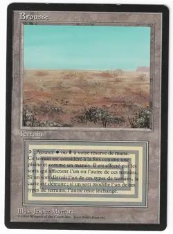 ►Magic-Style◄ MTG - Scrubland - French Revised FBB - Good - Image 1
