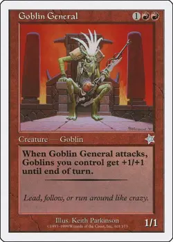 Magic the Gathering-Starter 1999-Goblin General-#101-Uncommon-LP - Image 1