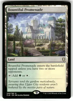 1x MTG Bountiful Promenade - Commander Legends: Battle for Baldur's Gate (CLB) - Image 1