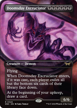 Doomsday Excruciator (Borderless) [Duskmourn: House of Horror] Magic MTG - Image 1