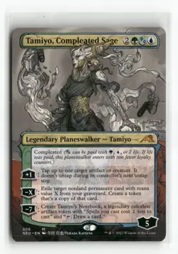 Tamiyo, Compleated Sage (Borderless) - Kamigawa: Neon Dynasty (NEO) - Image 1