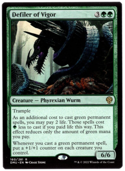 Defiler of Vigor 160/281 Rare Non Foil Dominaria United MTG Near Mint - Image 1