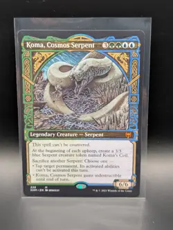 MTG - Koma, Cosmos Serpent - SHOWCASE - KHM #326 - Mythic - NM - Image 1