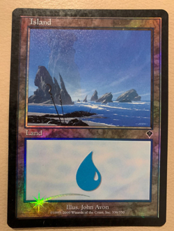 MTG - Island (336) FOIL - Invasion - LP - Image 1