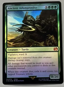 MTG Final Fantasy Ancient Adamantoise Creature - Turtle MYTHIC FOIL #0172 - Image 1